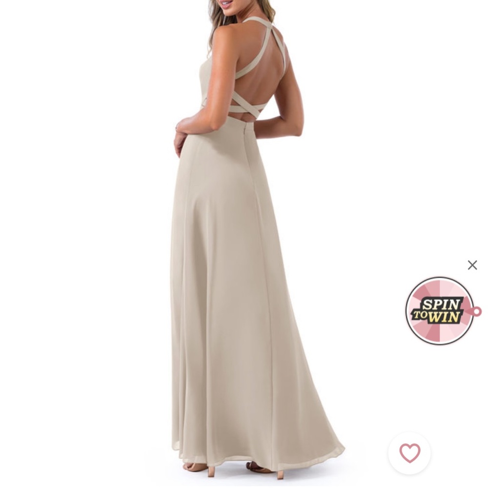 Azazie taupe bridesmaid dress - Picture 10 of 14